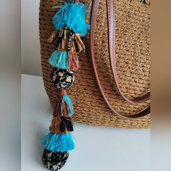 ÉRIC JAVITS NEW YORK RAFIA TOTE BAG - Picture 5 of 11